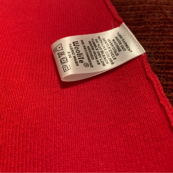 Red Sweater Vest with White Shirt Collar - Picture 9 of 11